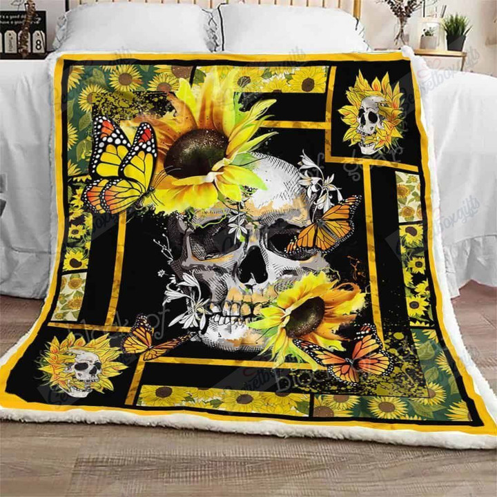 Skull In Love Gs-Cl-Dt1006 Fleece Blanket
