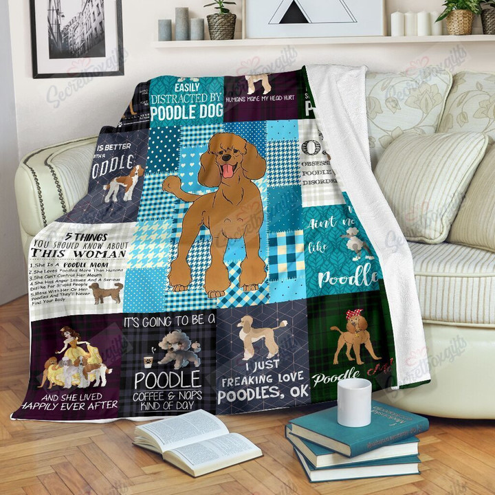 Poodle Xa1902176Cl Fleece Blanket