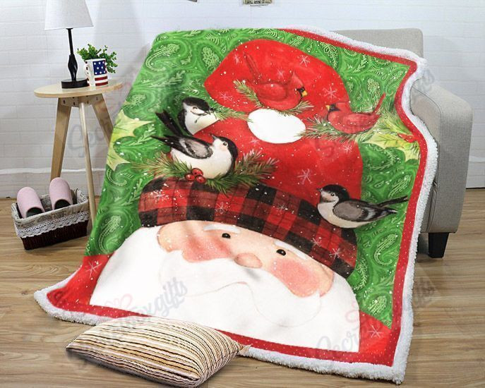Christmas Santa Claus Cardinal Gs-Ld2210Mt Fleece Blanket