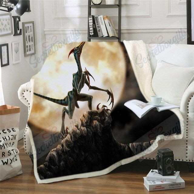 Dinosaur Xa0502607Cl Fleece Blanket
