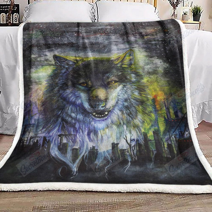 Wolf City Xa0602085Cl Fleece Blanket