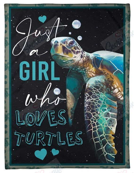 Just A Girl Who Loves Turtles Xa0602003Cl Fleece Blanket