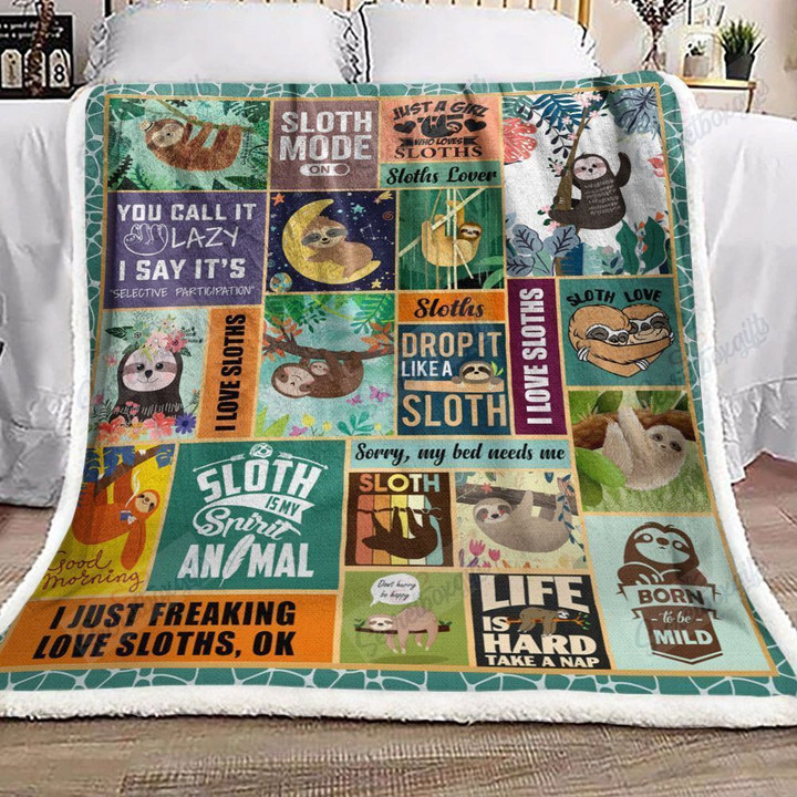 Sloth Yq2901055Cl Fleece Blanket