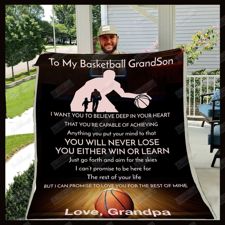 Grandpa To My Grandson Xa2601535Cl Fleece Blanket