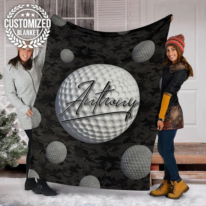 Camo Golf Ball Custom Blanket – Mp20111904Ha – Blanket