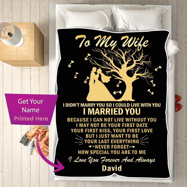 I Love You Forever Always – Personalized Couple Blanket – Blanket Default