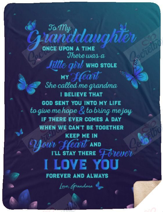 To My Granddaughter Xa2201684Cl Fleece Blanket
