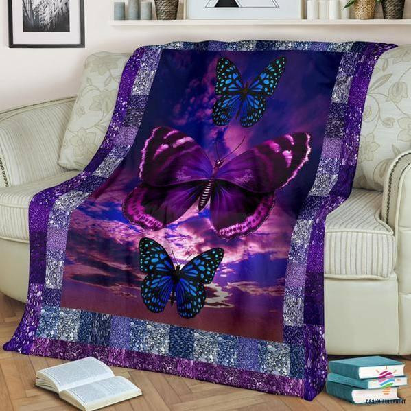 Gift For Butterfly Lover Butterfly Gifts Butterfly Purple Blanket Hg