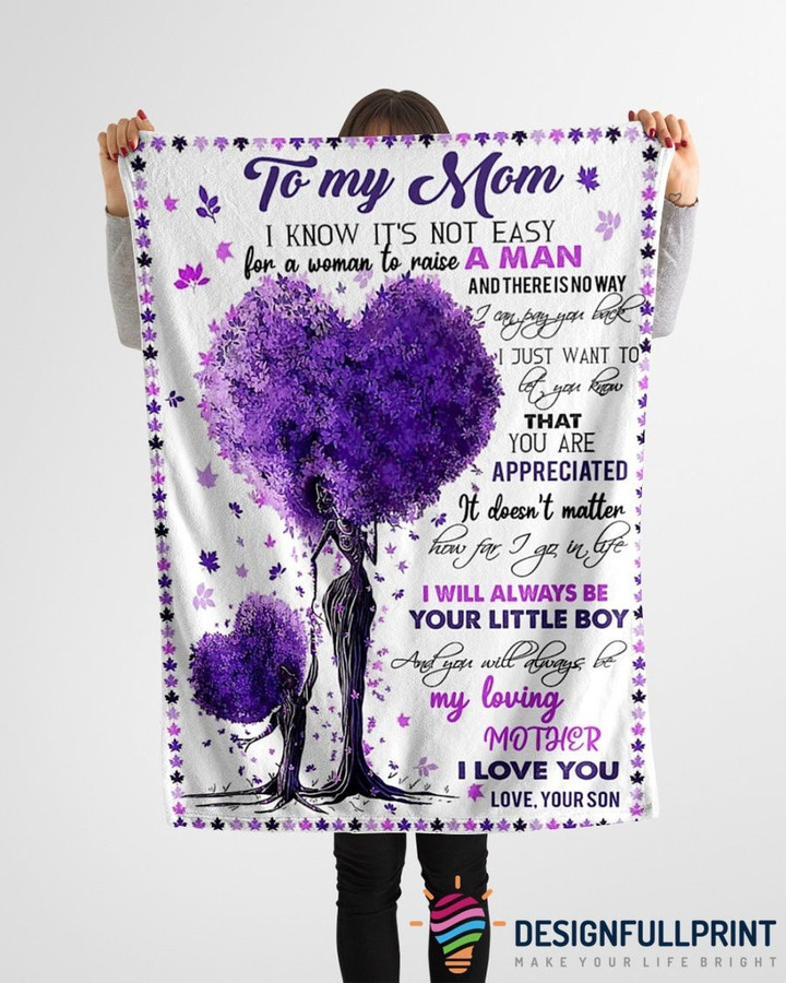 Always Be Your Little Boy Fleece Blanket Chm Gift For Mom Mothers Day Gift