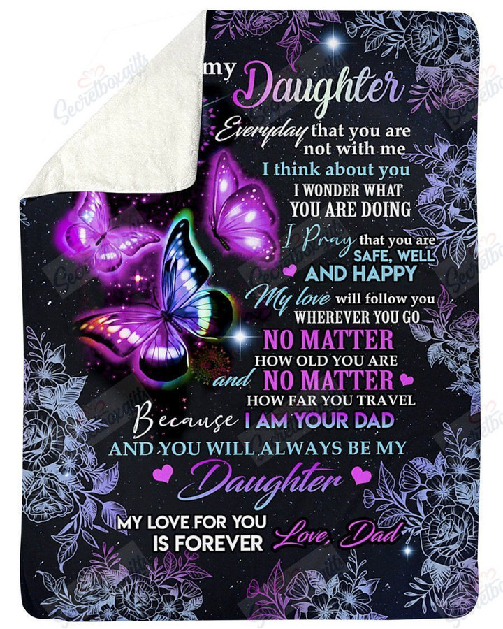 Best For Daughter My Love Will Follow You Yq2101559Cl Fleece Blanket
