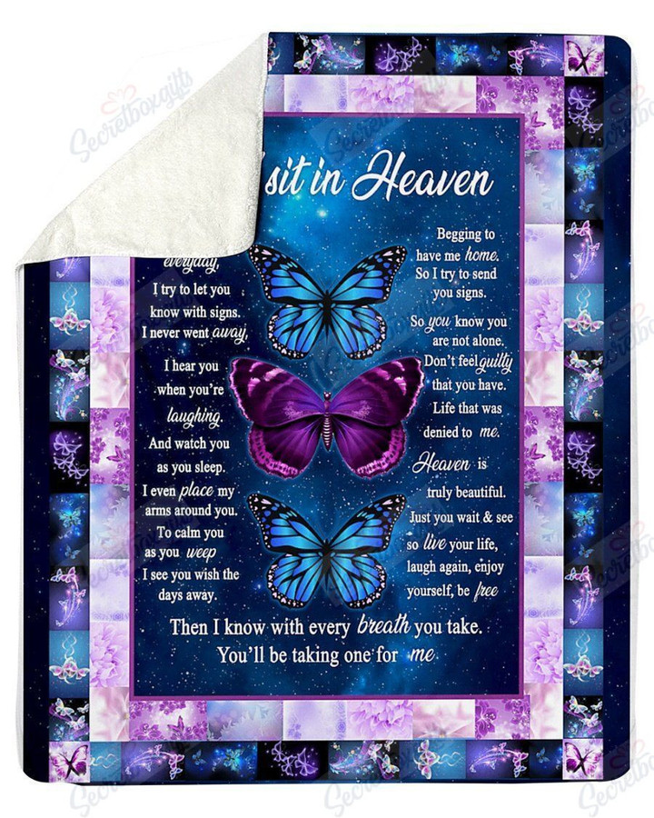 You Will Be Taking One For Me Butterflies Yq2101517Cl Fleece Blanket