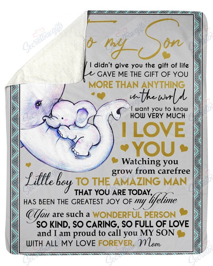 To My Son You Are Such A Wonderful Person All My Love Forever Yq2001188Cl Fleece Blanket