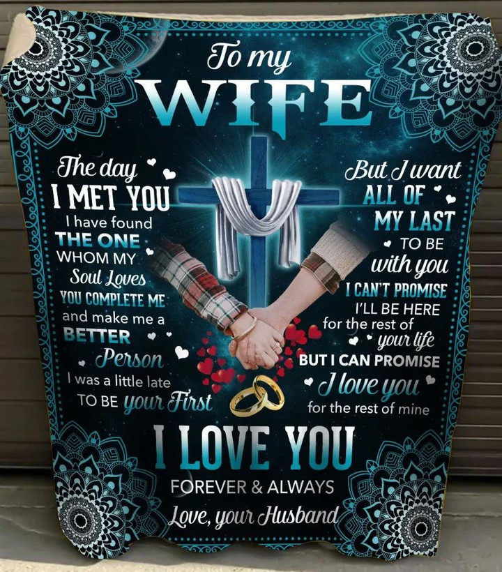 Husband To Wife Fleece Blanket The Day I Met You I Have Found The One My Soul Loves - Valentine'S Day Gifts - Valentine Gift For Wife - Blanket Valentine For Wife