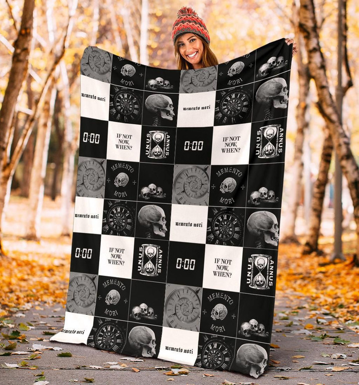 Unus Annus Fleece Blanket Unus Annus Merchandise Unus And Annus Skull Logo Merch For Sale