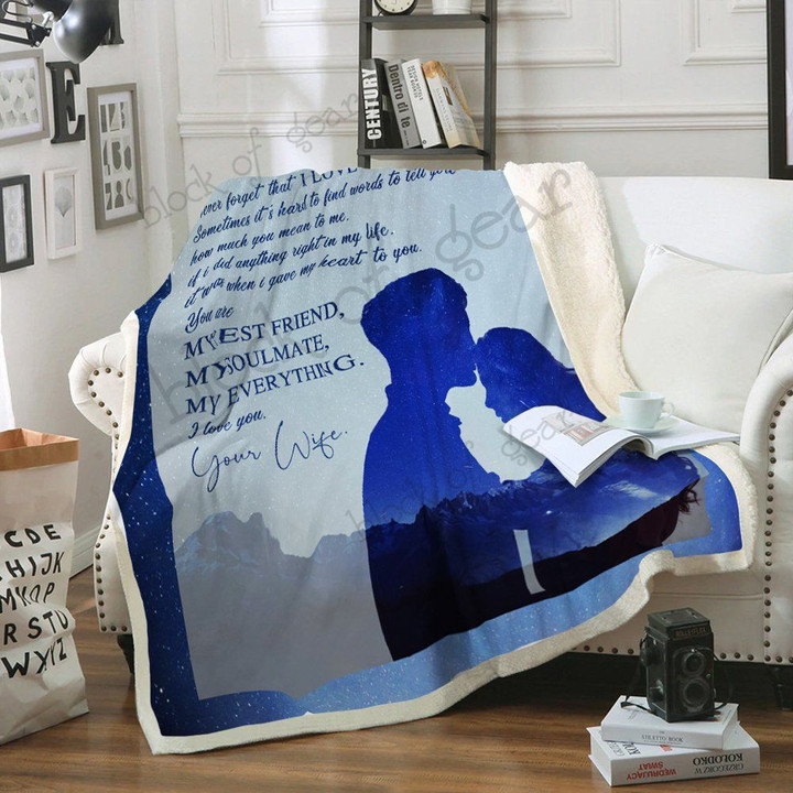 My Husband – You Are My Best Friend, My Soulmate, My Everything Sofa Blanket