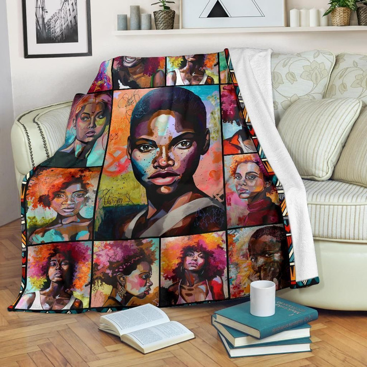 African Culture Fleece Blanket All Over Prints