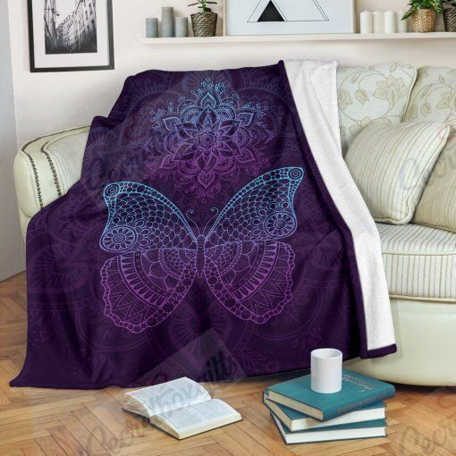 Butterfly Mandala Xa1802561Cl Fleece Blanket