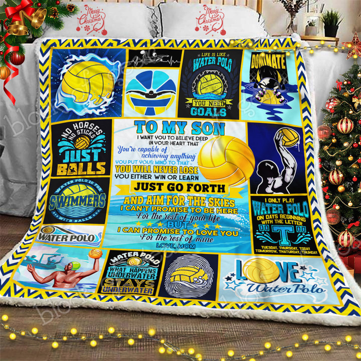 To My Son, Water Polo Sofa Throw Blanket 
