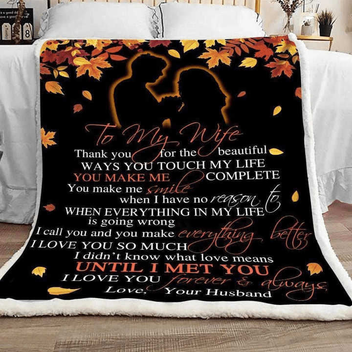 To My Wife From Husband Fleece Blanket | Adult 60X80 Inch | Youth 45X60 Inch | Colorful | Bk3801