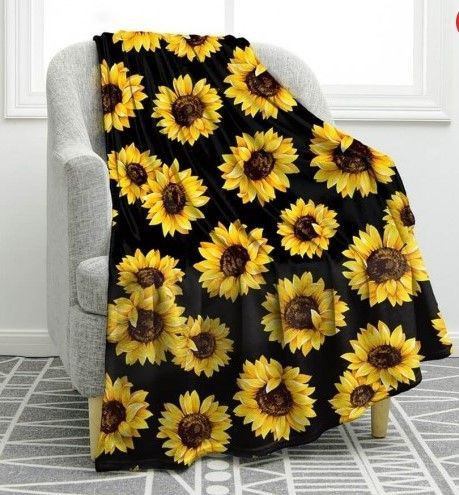 Sunflower Cla2612423F Sherpa Fleece Blanket