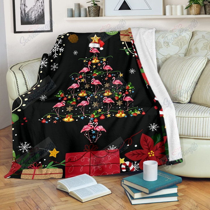 Flamingo Christmas Tree Come Back Yw1802502Cl Fleece Blanket