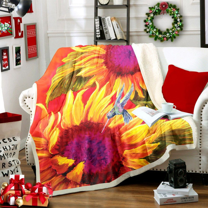 Sunflower Dt2410172Tt Sherpa Fleece Blanket