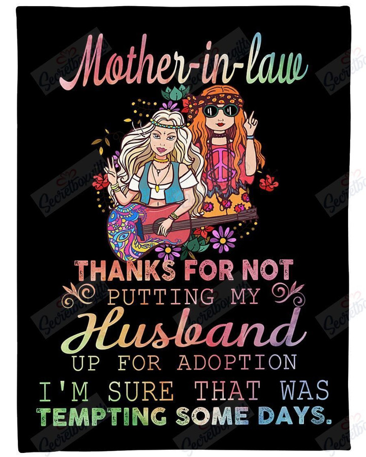 To My Mother-In-Law Hippie Kl1609195Cl Fleece Blanket