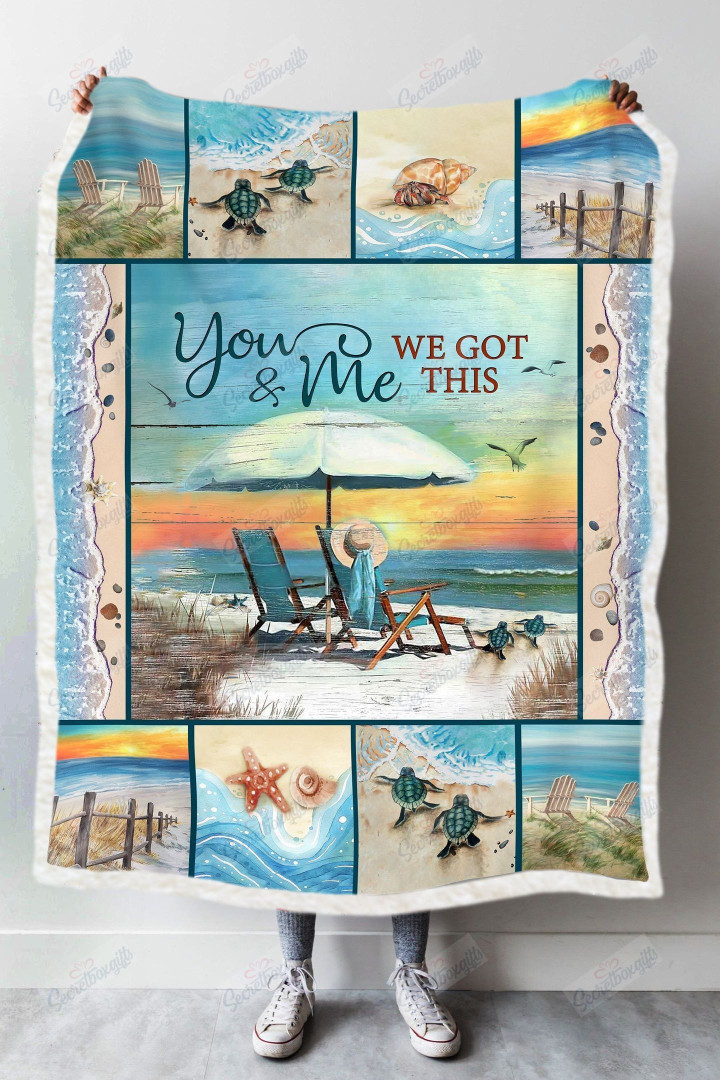 You And Me We Got This For Wife Turtle Yq1401010Cl Fleece Blanket