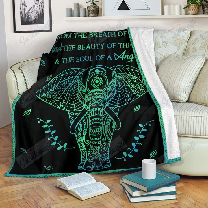 Elephant God Made A Cat From The Breath Yw1802557Cl Fleece Blanket