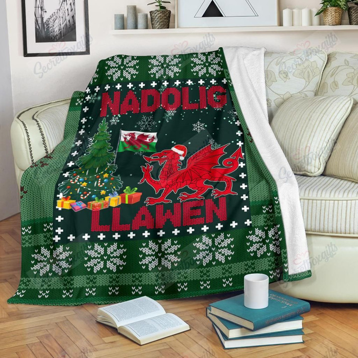 Waless Christmas Dragon Yw1201830Cl Fleece Blanket