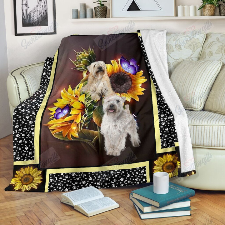 Wheatean Terrier Dark Sunflower Yw1802463Cl Fleece Blanket