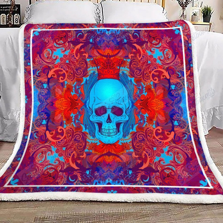 Red Skull Crown Gs-Kl1501Vb Fleece Blanket