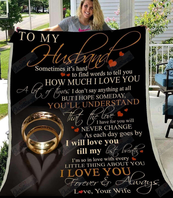 To My Husband How Much I Love You Gs-Cl-Ld0707 Fleece Blanket