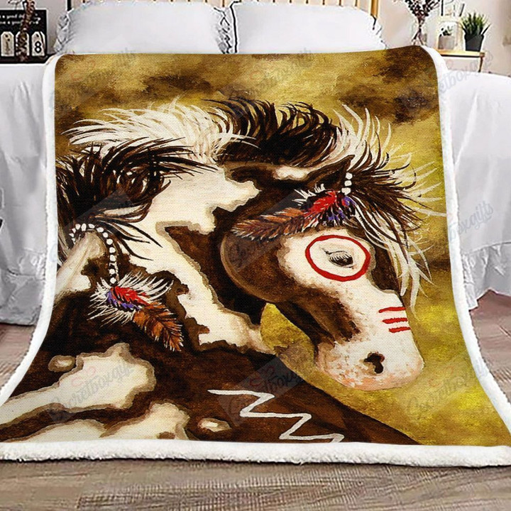 Beautiful Native Horse Gs-Kl1205Np Fleece Blanket