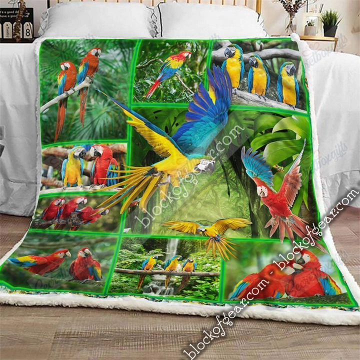 Colorful Parrot Gs-Cl-Ld3112 Fleece Blanket