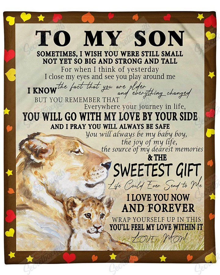 To My Son Love You Now And Forever Yq0102023Cl Fleece Blanket