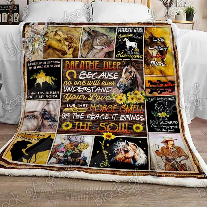 I Love Horses Gs-Cl-Ld2810 Fleece Blanket