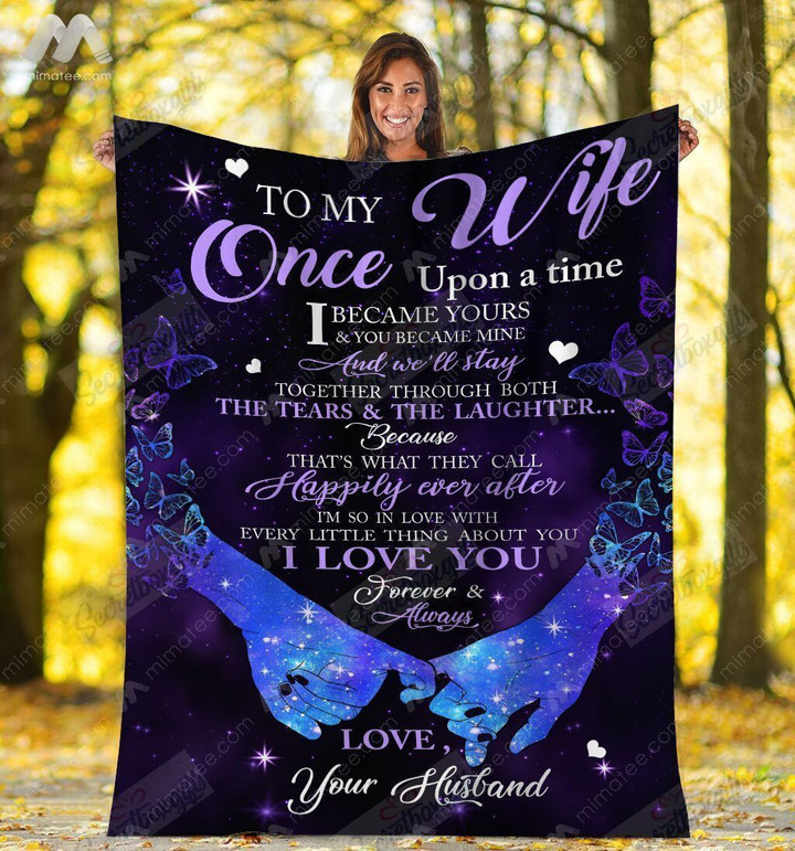 Valentine'S Day To My Wife I Became Yours Gs-Cl-Dt1301 Fleece Blanket