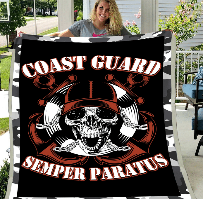 Coast Guard Veteran - Veteran Blanket, Coast Guard, Us Veteran, Quotes Blanket Atm-Cgbl3 Fleece Blanket