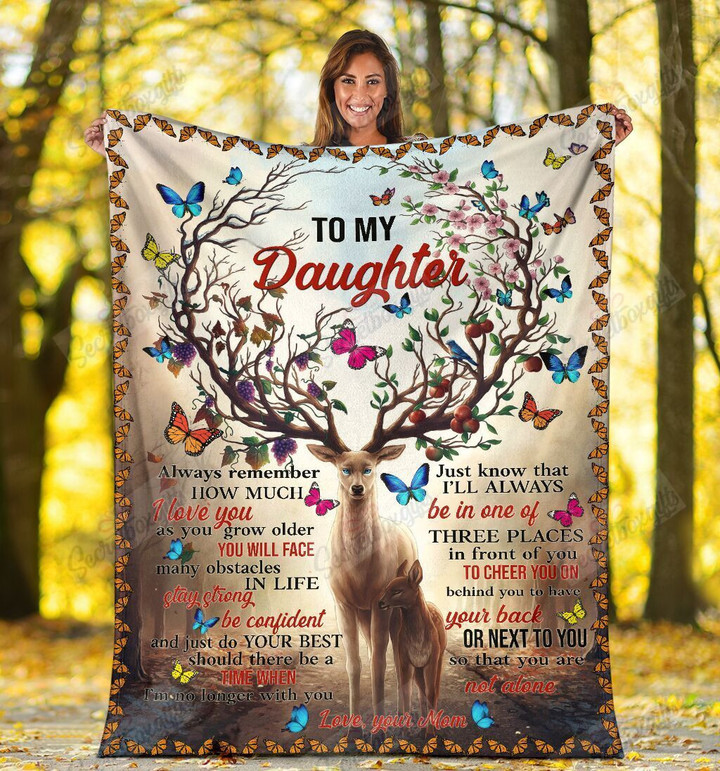 Deer To My Daughter I Love You Yw1301039Cl Fleece Blanket