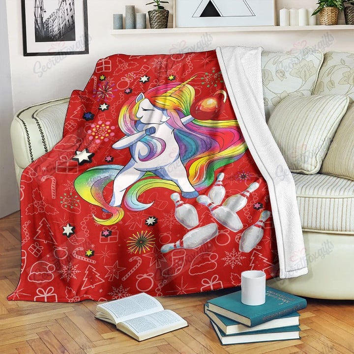 Dabbing Bowling Unicorn Lovers Xa1301186Cl Fleece Blanket