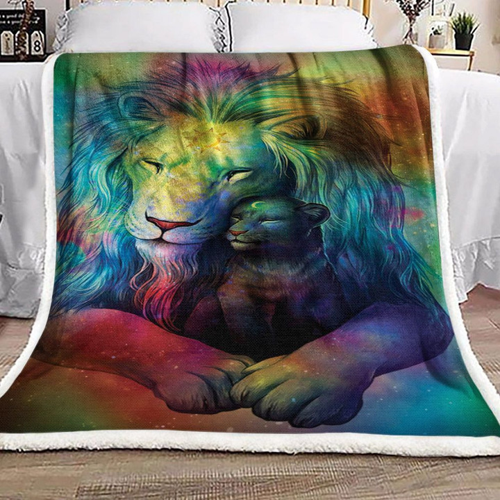 Lion Ml0211166F Sherpa Fleece Blanket