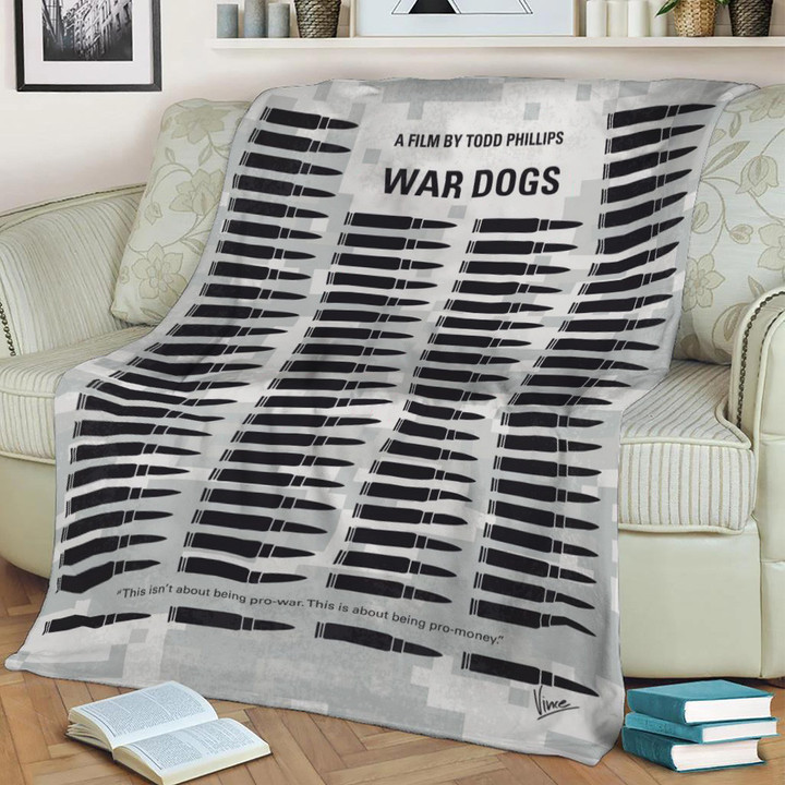 No1032 My War Dogs Fleece Throw Blanket