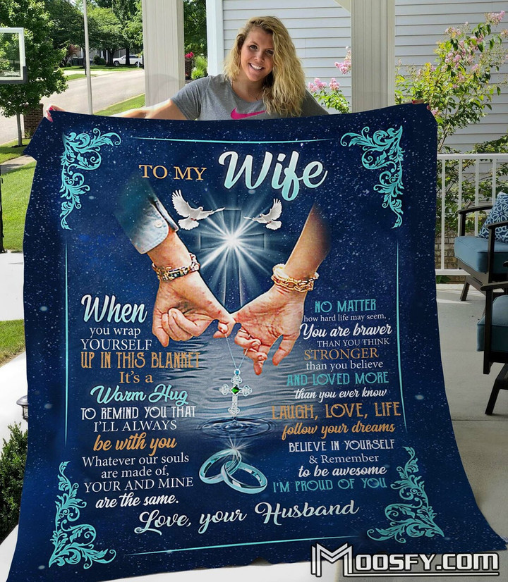 Moosfy Blanket - To My Wife, Pinky Promise, Gift For Wife, Anniversary Gift, Gift For Couple. Couple Blanket