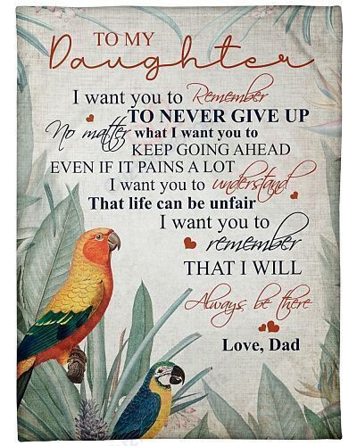 To My Daughter I Will Always Be There Little Bird Sherpa Fleece Blanket Ikib Bubl