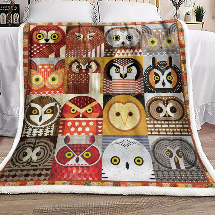 Owl Dd2810175F Sherpa Fleece Blanket