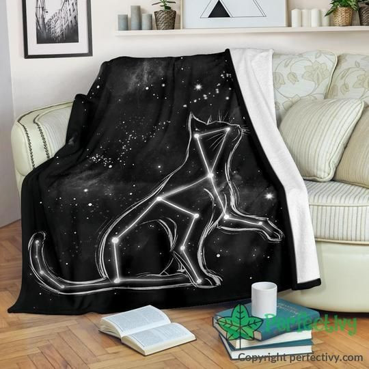 Cat Star Line Clp2812047Tt Sherpa Fleece Blanket