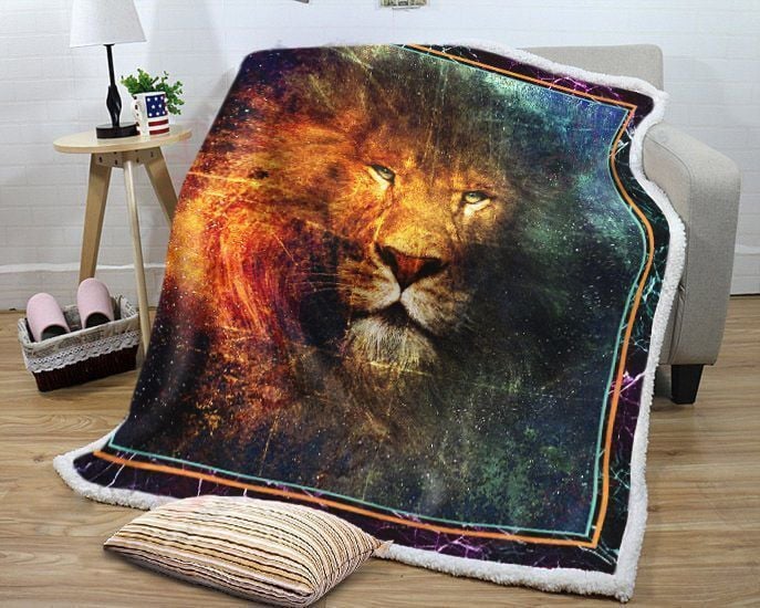 Lion King Sherpa Fleece Blanket Ikfo Bubl