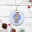 Personalized yorkshire terrier dog christmas Ornament