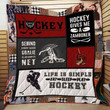 Hockey Cla1610445Q Quilt Blanket
